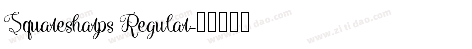 Squaresharps Regular字体转换
